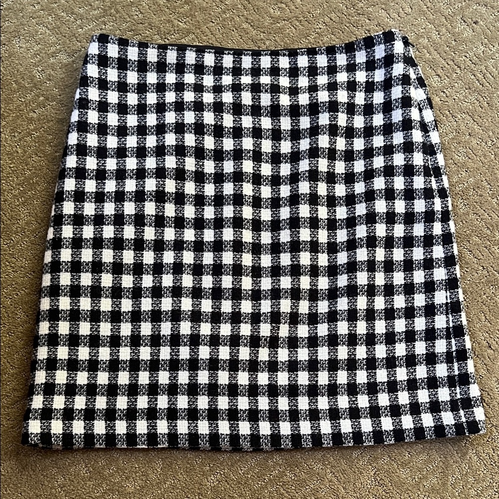 Talbots Checkered Pencil Skirt